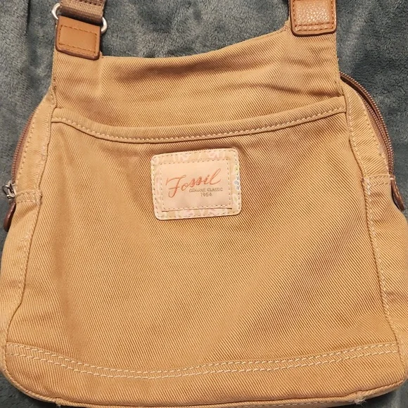 Fossil Canvas Crossbody Bag - Picture 2 of 6